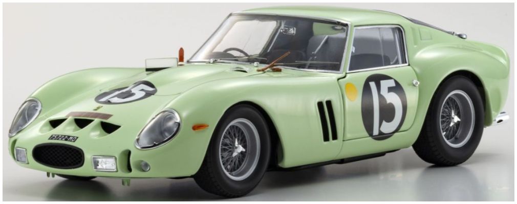 Available to Order – Ferrari 250 GTO Goodwood Tourist Trophy 1962 #15 1:18 (KYO 08438C)