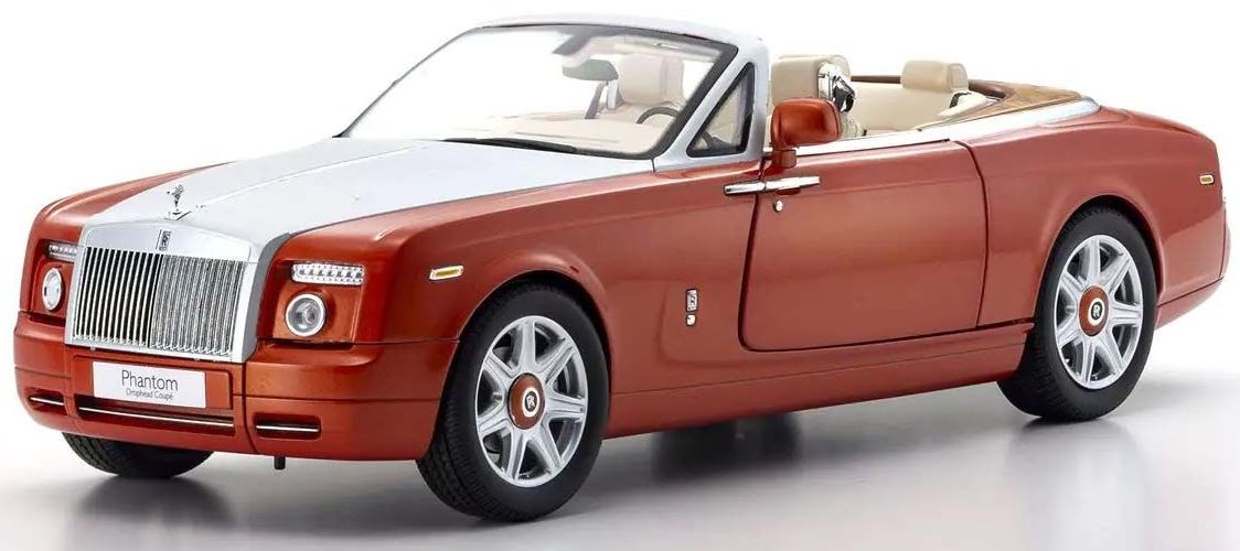 Available to Order – Rolls Royce Phantom Drophead Coupe Orange 1:18 (KYO 08871P)