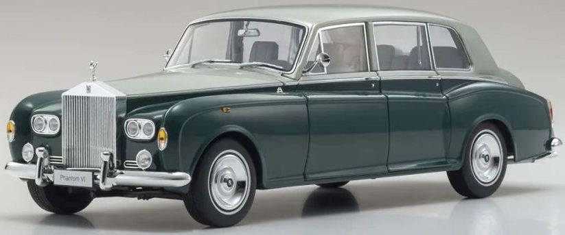Available to Order – Rolls-Royce Phantom VI EWB 1968 Green-Silver 1:18 (KYO 08905GRS)