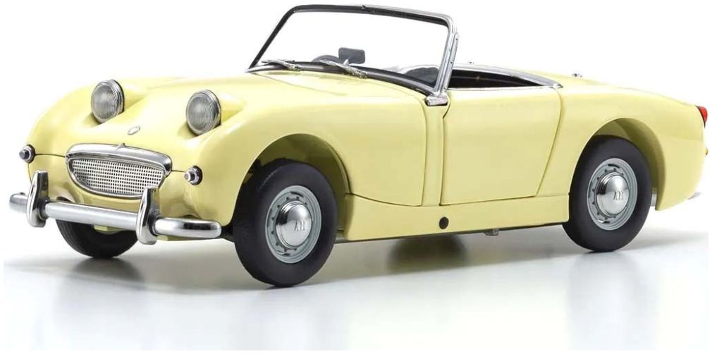 Available to Order – Austin Healey Sprite 1958 Primrose Yellow 1:18 (KYO 08953PY)