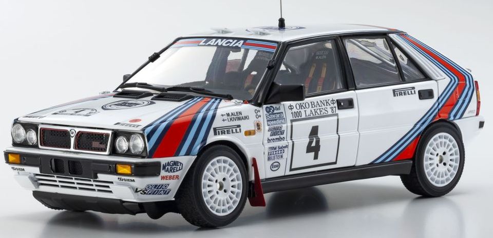 Available to Order – Lancia Delta HF 4WD 1000 Lakes 1987 Team Lancia Nr.4 1:18 (KYO 08960B)
