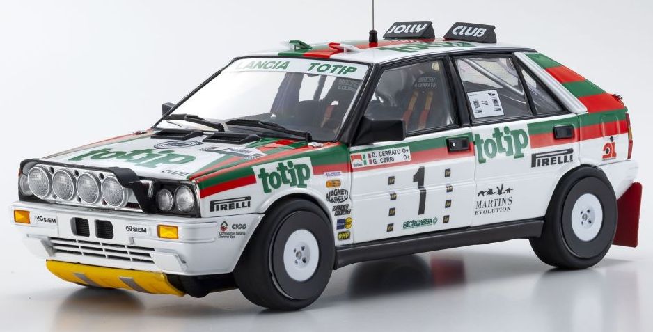 Available to Order – Lancia Delta HF 4WD Targa Florio 1987 Team Totip Nr.1 1:18 (KYO 08960C)