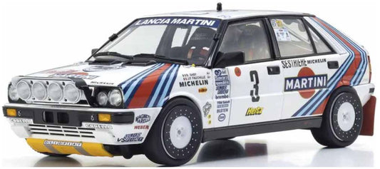 Available to Order – Lancia Delta HF 4WD Rally Monte Carlo 1988 Martini #3 1:18 (KYO 08960F)