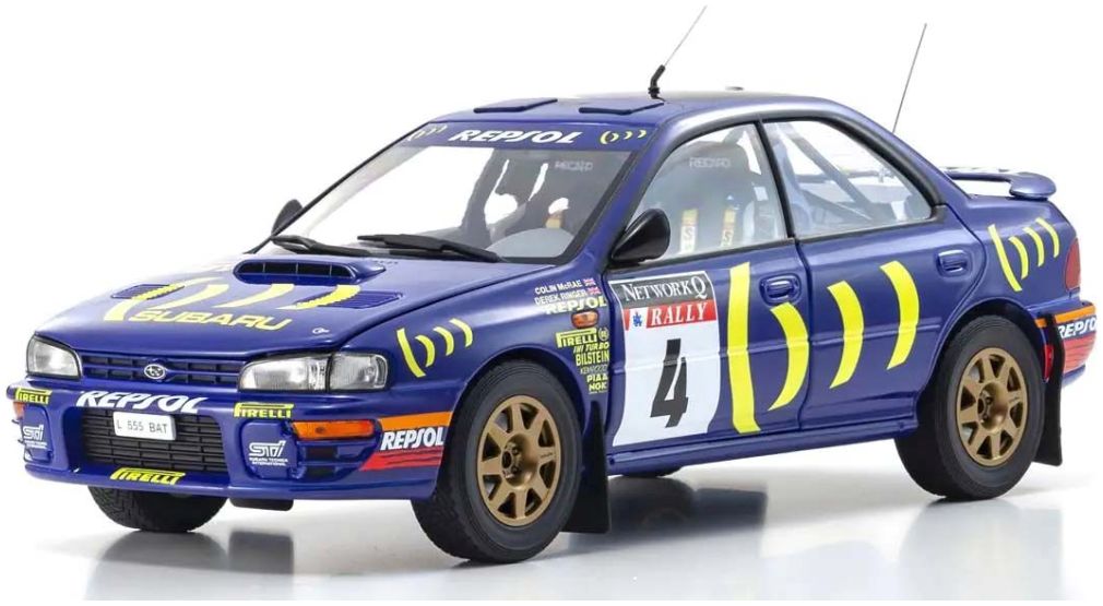 Available to Order – Subaru Impreza Colin McRae Winner RAC 1994 Nr.4 1:18 (KYO 08962A)