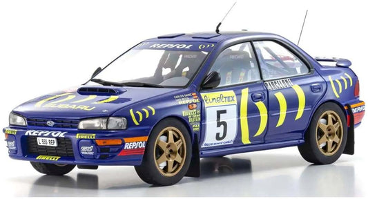 Available to Order – Subaru Impreza Carlos Sainz Winner Monte Carlo 1995 Nr.5 1:18 (KYO 08962B)