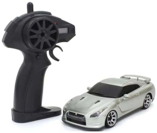 Available to Order – Nissan GT-R R35 Silver Kyosho First Mini-Z 1:28 Kyosho Model (KYO 66608A)