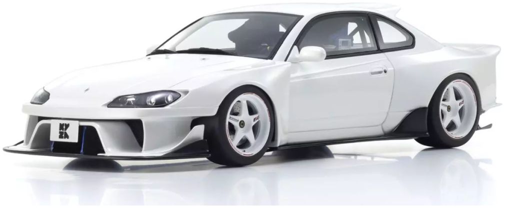 Samurai Collection Nissan Silvia S15 Khyzyl Saleem White 1:18 Kyosho Model