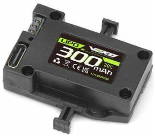 Available To Order – Veko LiPo Battery 300 (3.7V 20C) Mini SC Kyosho Model (KYO VK6002)