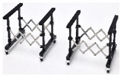 Available To Order – Hood Holder Semi-Gloss Black (x2) 1:18 LCD Models Model (LCD 08SGB)
