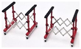 Available To Order – Hood Holder Semi-Gloss Red (x2) 1:18 LCD Models Model (LCD 08SGR)