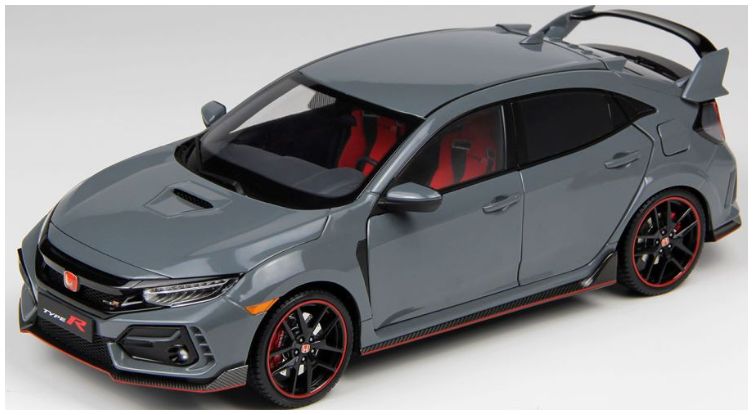 Honda Civic Type R FK8 2020 Cement Grey 1:18 – diecast model