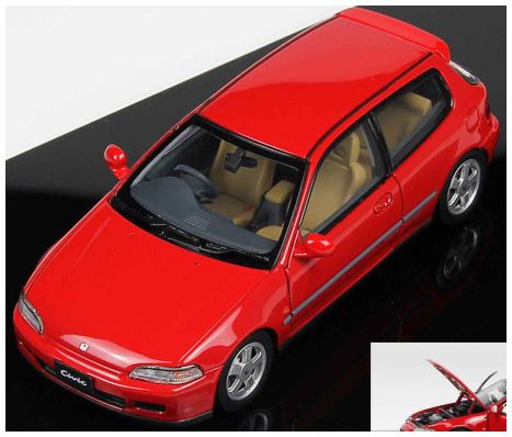 Available to Order – Honda Civic SIRII EG6 Red 1:43 (LCD 43010R)