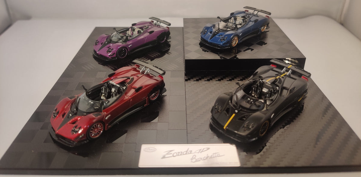Available To Order – Pagani Zonda HP Carbon Set (x4) Global Limited Edition 699 Sets) 1:64 LCD Models Model (LCD 64018SET)