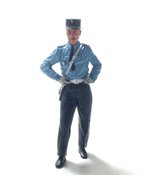 Gendarmes French Policemen Figure 'Jean' w/Hands on Hips 1960-1980 1:18 – diecast model