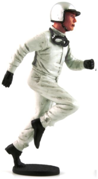 Le Mans Start 1960/1970 Figurine Modern Grey Helmet 1:18 – diecast model