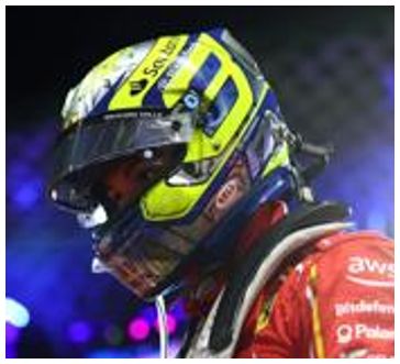 Available To Order – Charles Leclerc Saudi Arabian GP 2024 Helmet 1:5 Looksmart Model (LOO HEL019)