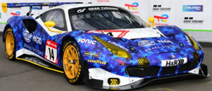 Available To Order – Ferrari 488 GT3 EVO #14 racing one GmbH Hella Pagid 24H Nurburgring 2022 C. Kohlha 1:43 (LOO RC148)