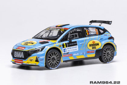 PRE ORDER STOCKS DUE DECEMBER 2025 / JANUARY 2026 1:43 IXO IXRAM964 HYUNDAI I20 N RALLY2 SPA RALLY 2024 NO.3 C.CHERAIN/D.WITHERS