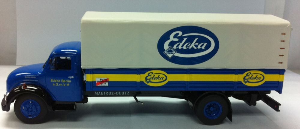 Margirus-Deutz - Edeka Berlin Covered pickup 1:43 – diecast model
