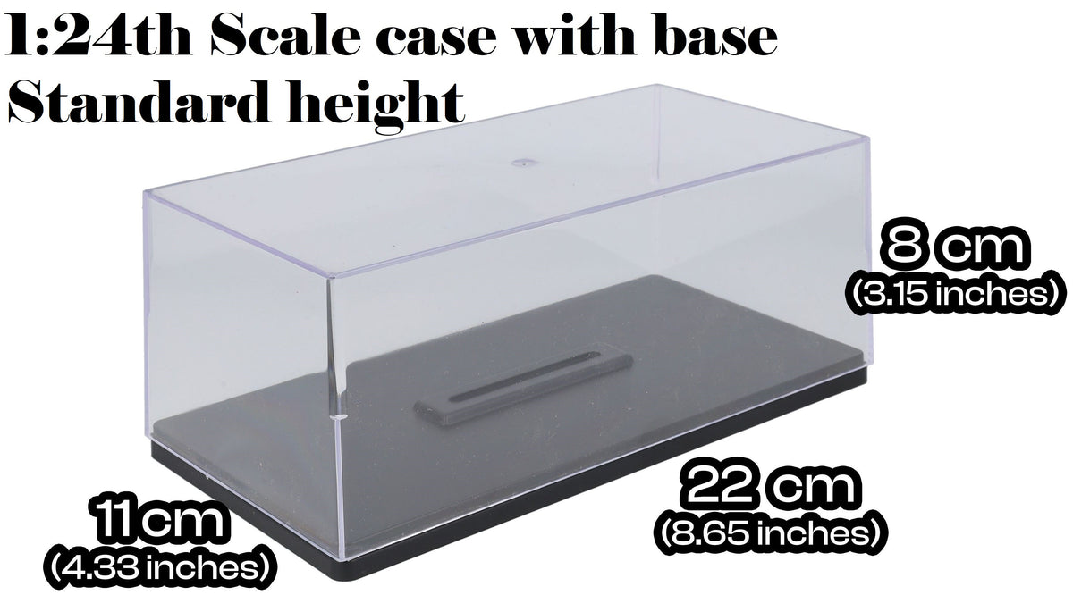 Display Lid 1:24 (11cmW x21cmL x8cmH) With base - Standard height (Low) 1:24 – diecast model