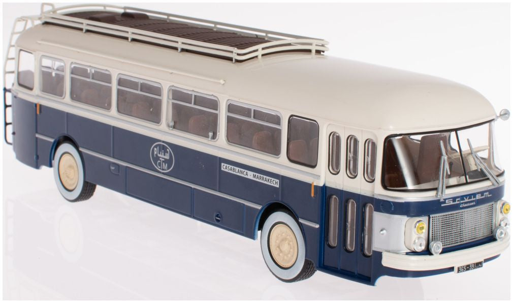 Saviem Chausson SC1 1960 - Morocco Casablanca - Marrakech (Blue & White) 1:43 – diecast model