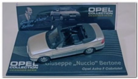 Opel Astra F Cabriolet - Silver 1:43 – diecast model