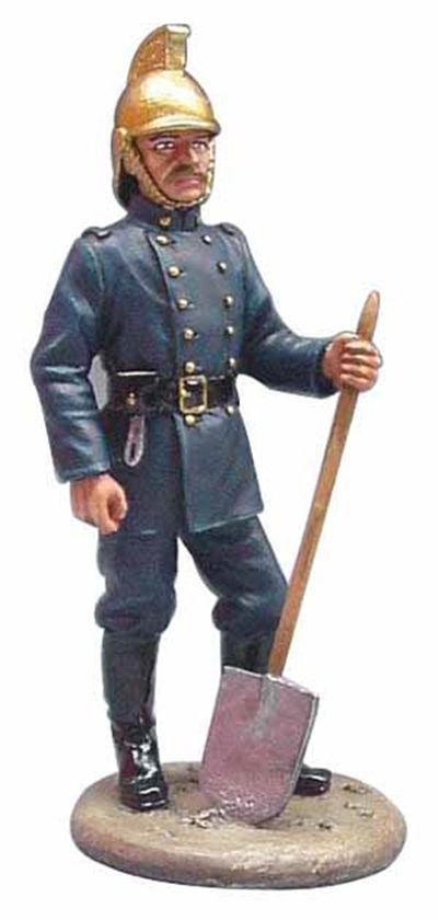 British fireman - fire dress - 1890 1:32 – diecast model