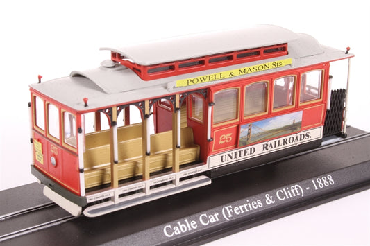 San Fransisco Tram (Cable Car), 1888 Ferries and Cliff 1:87 – diecast model