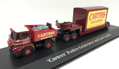 Foden Ballast Tractor Generator Low Loader W/Container Load - Carters Steam 1:76 – diecast model