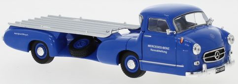 Mercedes Benz 'The Blue Wonder' Mercedes Racing Transporter 1955 Renntransporter 1:43 – diecast model