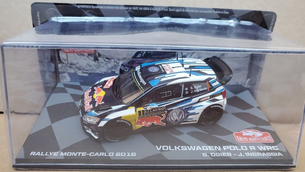 Volkswagen Polo R Wrc Winner 2016 Monte Carlo - S.Ogier / J.Ingrassia 1:43 – diecast model