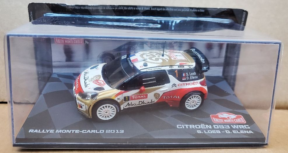 Citroen Ds3 Wrc 2013 Winner 2013 Monte Car S.Loeb / D.Elena 1:43 – diecast model