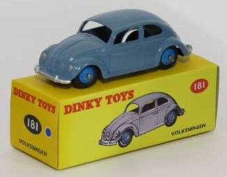 Available To Order – Volkswagen Beetle Coccinelle Blue (181) Atlas reproduced 'Dinky' (MAG LE003)