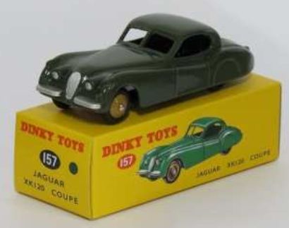 Jaguar XK120 Coupe (157) Atlas reproduced 'Dinky' – diecast model