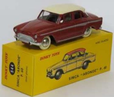Simca Aronde P60 (544) Atlas reproduced 'Dinky' – diecast model