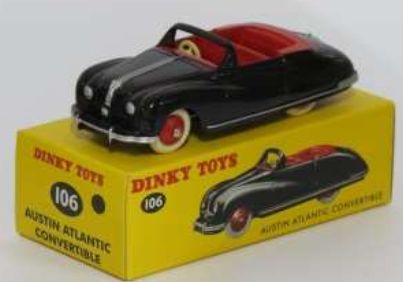 Austin Atlantic Convertible (106) Atlas reproduced 'Dinky' – diecast model