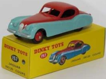 Jaguar XK120 Coupe (2 tone) (157) Atlas reproduced 'Dinky' – diecast model