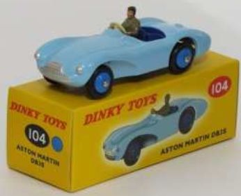 Aston Martin Touring (104) Atlas reproduced 'Dinky' – diecast model