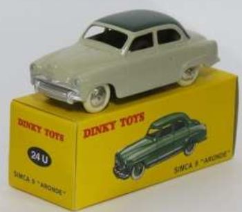 Simca 9 Aronde (24U) Atlas reproduced 'Dinky' – diecast model