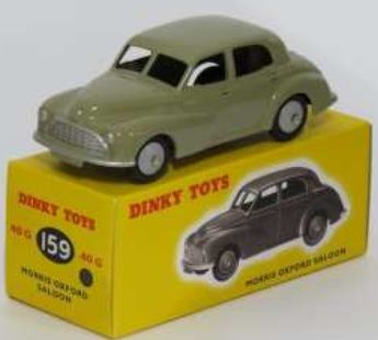 Morris Oxford Saloon (159) Beige Atlas reproduced 'Dinky' – diecast model