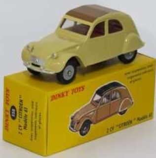 Citroen 2CV 1961 (558) Atlas reproduced 'Dinky' – diecast model