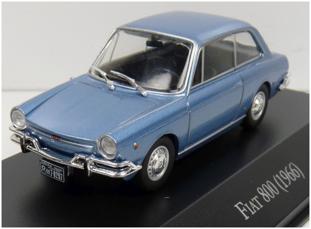 Fiat 800 Azulado Blue 1966 Unforgetable cars - Argentina 1:43 – diecast model