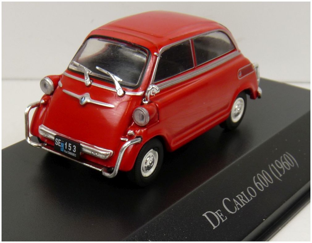 De Carlo 600 Red 1960 Unforgetable cars - Argentina 1:43 – diecast model