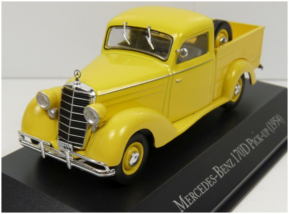 Mercedes-Benz 170D Yellow 1954 Unforgetable cars - Argentina 1:43 – diecast model