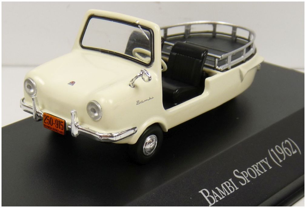 Bambi Sporty White/Cream 1962 Unforgetable cars - Argentina 1:43 – diecast model