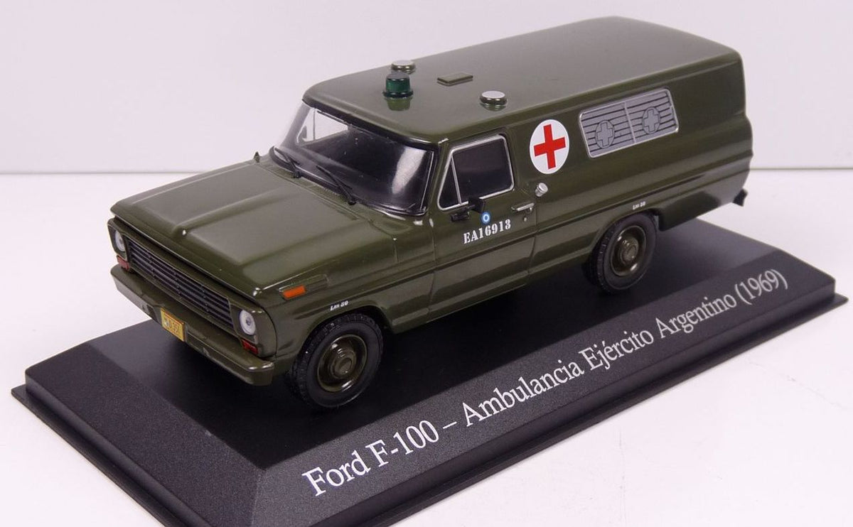 Ford F-100 Ambulancia ejercito Argentio (1969) Argentia Service Vehicles 1:43 – diecast model