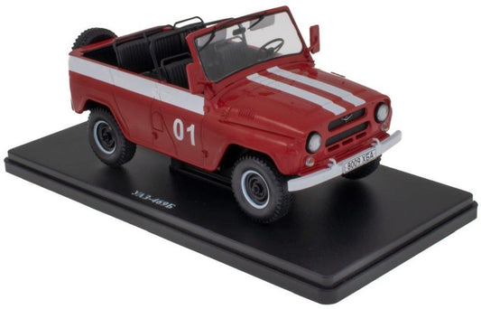 UAZ 469B - Fire Department livery - 1:24 Blister can be squashed 1:24 – diecast model