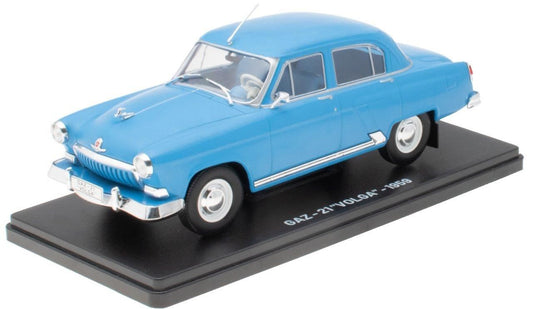 Gaz 21 'Volga' 1959 - Blue - 1:24 Blister can be squashed 1:24 – diecast model