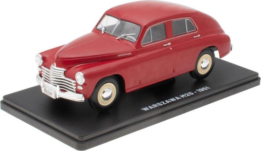 Warszawa M20 1951 - Red - 1:24 Blister can be squashed 1:24 – diecast model