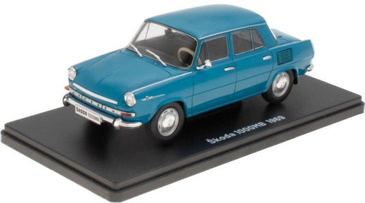 Skoda 1000MB 1969 - Blue - 1:24 Blister can be squashed 1:24 – diecast model